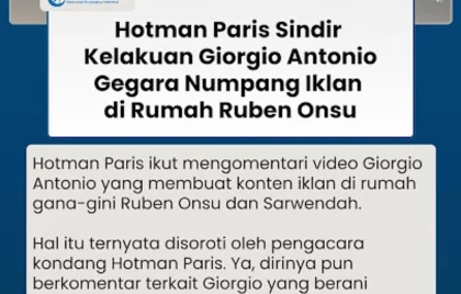 Hotman Paris Sindir Giorgio Antonio