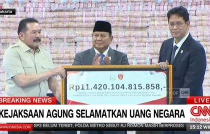 Kejagung Selamatkan Keuangan Negara