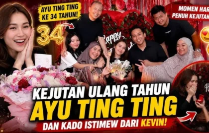 kejutan ultah Ayu Ting Ting