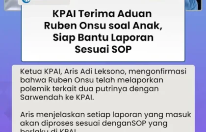 Sarwendah Lapor KPAI