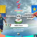 susunan pemain Kolombia vs RD Kongo