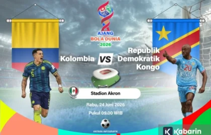 susunan pemain Kolombia vs RD Kongo