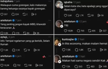 unggahan asbun Ariel Tatum